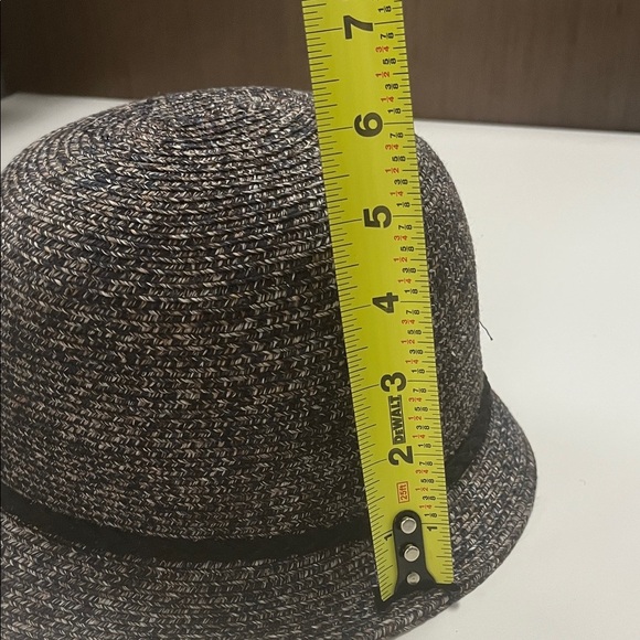 Croft & Barrow Black and Brown Woven Hat - Picture 7 of 11